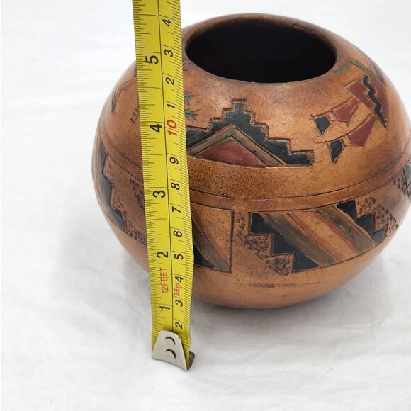 Ken Williams Native American Navajo Pottery Ye'i Holy Person Rainbow Guardian - Picture 4 of 9